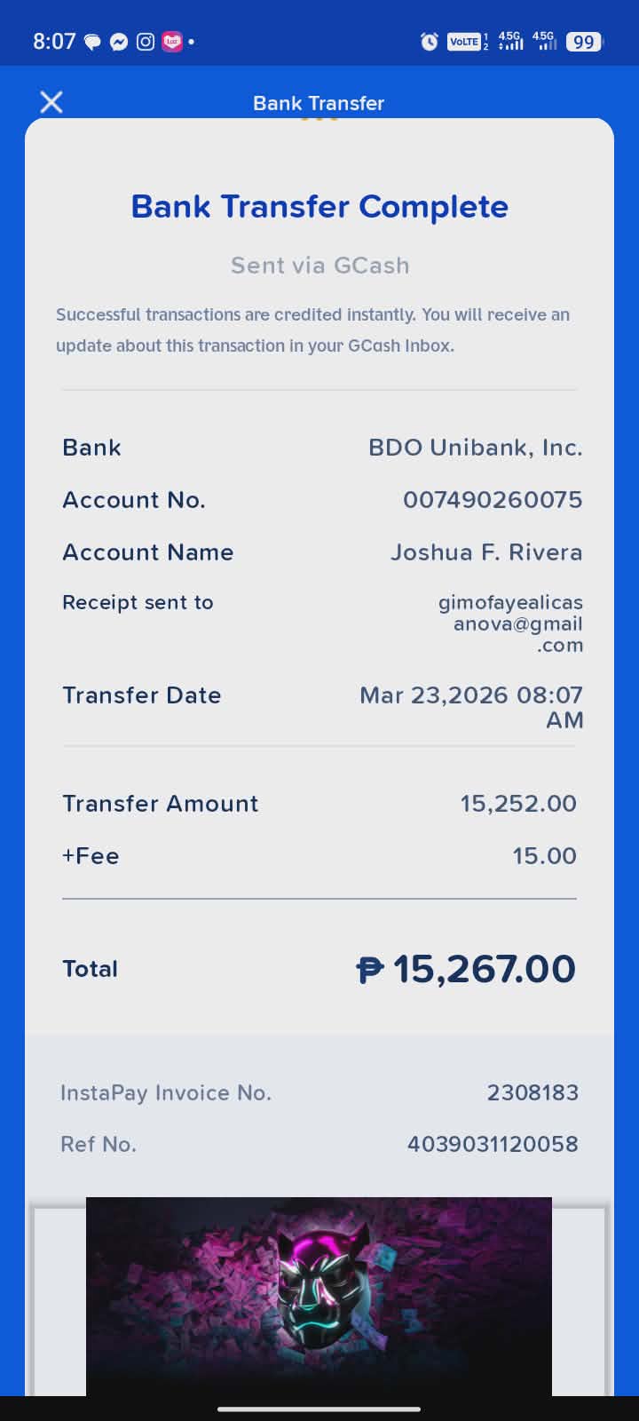 Transaction Receipt